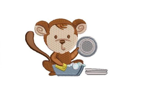 Review: Chimpanzee Doing Dishes for Boutique Sweatshirts