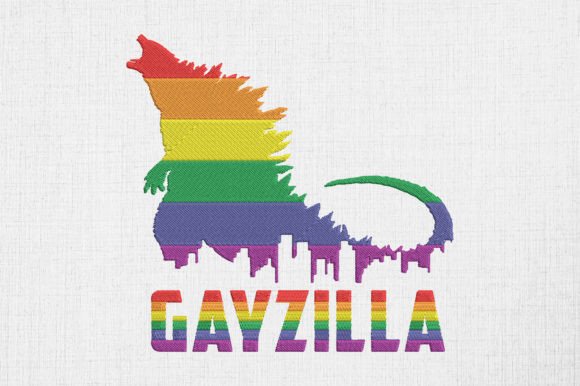 Reviewing the LGBTQ Rainbow Gayzilla Pride Design